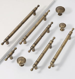 Solid Brass Round Cabinet Pulls & Knobs - Antique Bronze Finish - #1 Round - 25mm / 1pc