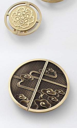 Solid Brass Round Cabinet Pulls & Knobs - Bronze Finish Hardware - #4 Bronze 96mm / 1pc