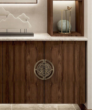 Solid Brass Round Cabinet Pulls & Knobs - Bronze Finish Hardware - #5 Brass 64mm / 1pc