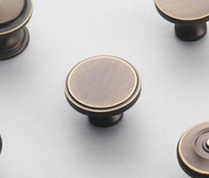 Solid Brass Vintage Cabinet Pulls & Knobs - Antique Bronze Finish - view 3