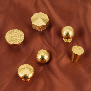 Solid Brass Vintage Cabinet Pulls & Knobs - Gold Finish Hardware - #7 T-Shape / 1pc