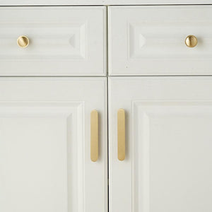 Solid Brass Vintage Cabinet Pulls & Knobs - Matte Gold Finish - #4 - 25mm / 1pc