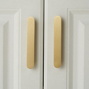 Solid Brass Vintage Cabinet Pulls & Knobs - Matte Gold Finish - #4 - 27mm / 1pc