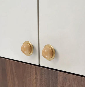 Solid Brass Wood Cabinet Pulls & Knobs - Bronze Finish for Cabinets - #6 - 96mm Coffee / 1pc