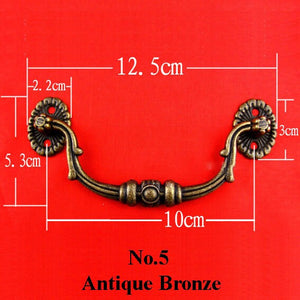 Zinc Alloy Floral Door Knocker Ring Pulls - Antique Bronze Finish - No.2 Ant.Bronze 85mm / 50pcs