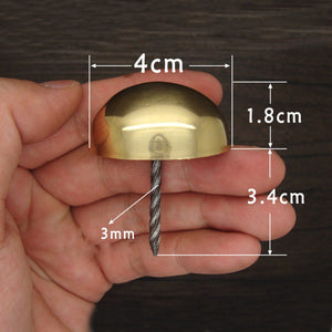 Brass Round Decorative Screw Nails - Antique Bronze Finish Hardware - 30mm Antique Bronze / 10pcs