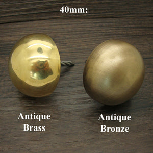 Brass Round Decorative Screw Nails - Antique Bronze Finish Hardware - 30mm Antique Brass / 1pc