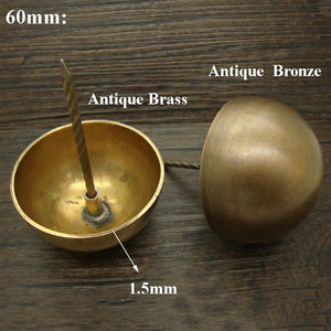 Brass Round Decorative Screw Nails - Antique Bronze Finish Hardware - 40mm Antique Bronze / 5pcs