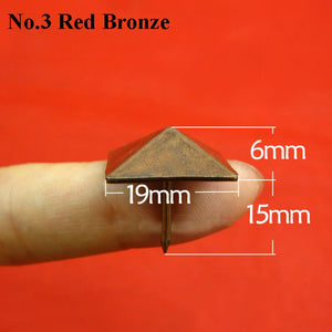 Iron Square Decorative Screw Nails - Antique Bronze Finish Hardware - No.1 Ant.Bronze 16mm / 1000pcs