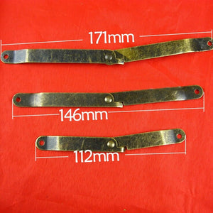 Iron Oriental Mini Box Hinges - Antique Bronze Finish for Cabinets - Ant.Bronze 98mm / 100pcs