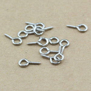 Iron Oriental Decorative Screw Nails - Silver Finish for Cabinets - 9.5mm Silver / 1000pcs