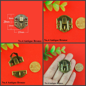 Zinc Alloy Round Decorative Padlocks - Antique Bronze Finish - No.1 Ant.Bronze 48mm / 50pcs