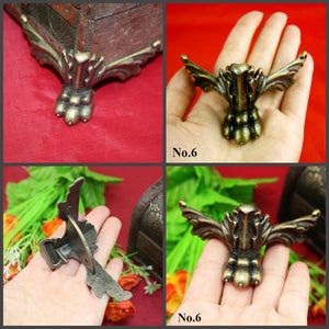 Zinc Alloy Wood Decorative Corner Protectors - Antique Bronze Finish - No.1 Red Bronze 38mm / 10pcs