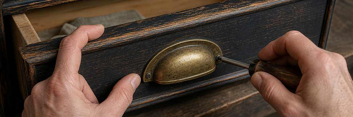 Antique & Aged Brass Cup Pulls: Choosing the Right Vintage Look