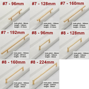 Alloy Crystal Cabinet Pulls & Knobs - Gold Finish for Wardrobes - #3 / 1pc