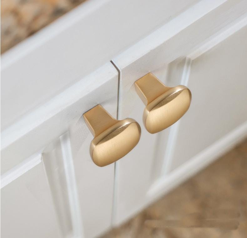 Alloy Crystal Cabinet Pulls & Knobs - Gold Finish for Wardrobes - #7 - 96mm / 1pc