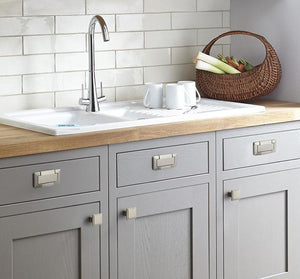 Alloy Geometric Cabinet Edge Pulls - Minimalist Furniture Hardware - #2 - 103mm / 1pc