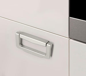 Alloy Geometric Cabinet Edge Pulls - Minimalist Furniture Hardware - #3 - 91mm / 1pc