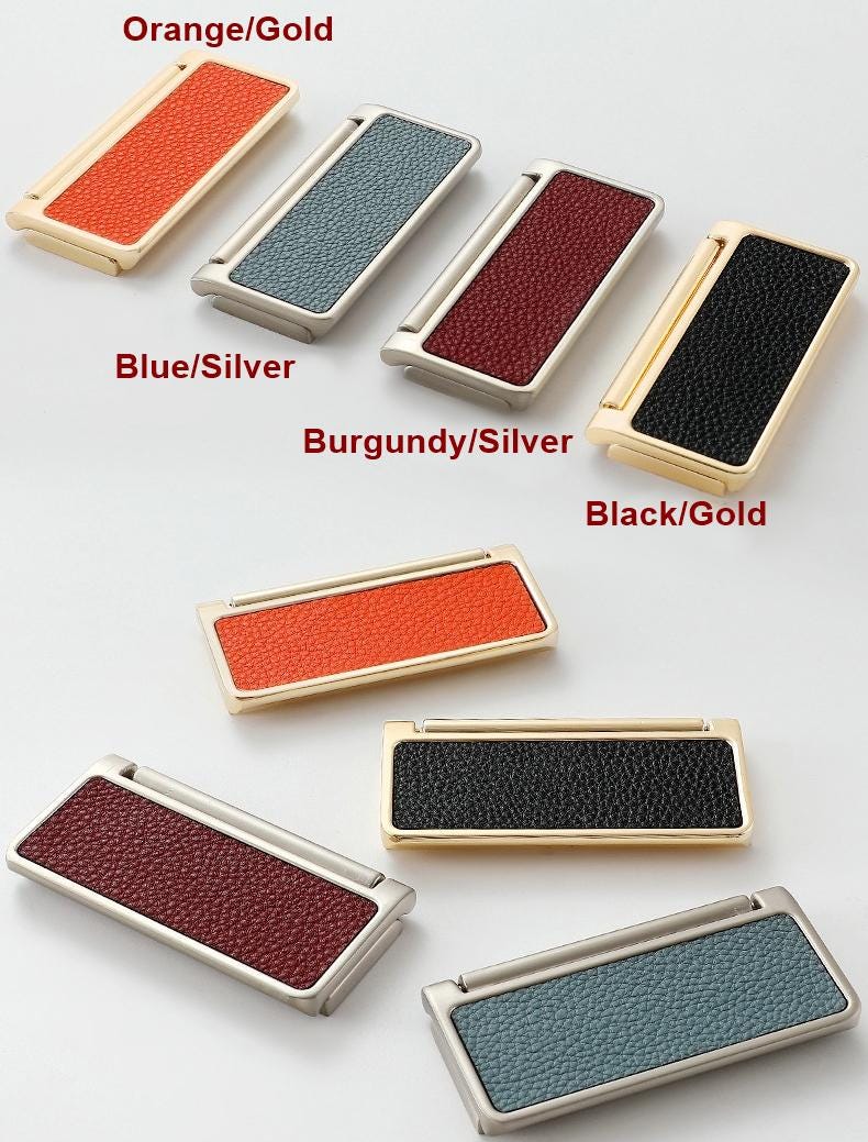 Alloy Geometric Cabinet Pulls & Knobs - Matte Gold Finish Hardware - #1 Blue/Silver / 1pc