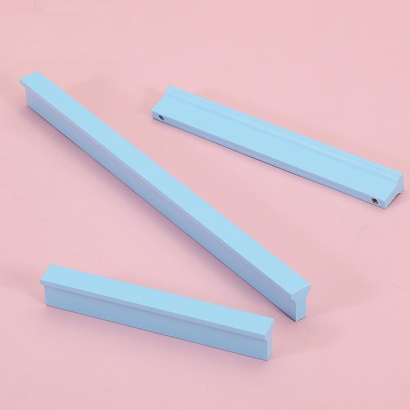 Alloy Geometric Cabinet Pulls & Knobs - Minimalist for Wardrobes - 800mm Yellow / 1pc