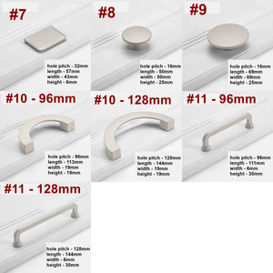 Alloy Geometric Cabinet Pulls & Knobs - Minimalist for Wardrobes - #2 - 64mm / 1pc