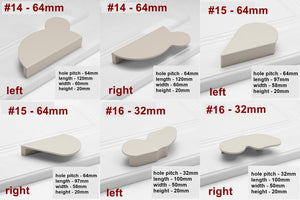 Alloy Geometric Cabinet Pulls & Knobs - Minimalist for Wardrobes - #3 - 128mm / 1pc