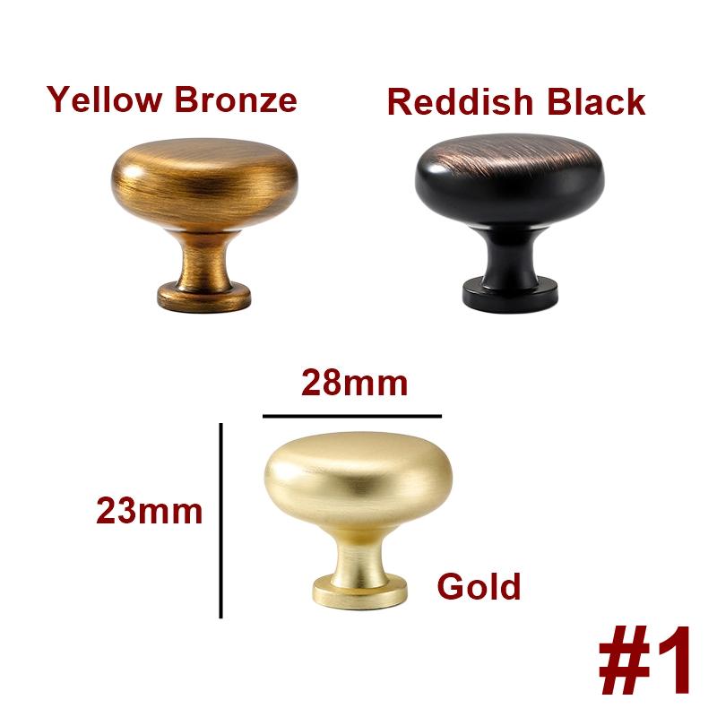 Alloy Mid-Century Cabinet Pulls & Knobs - Black Finish for Cabinets - #2 Gold 96mm / 1pc