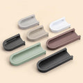 Alloy Minimalist Cabinet Pulls & Knobs - Black Finish for Cabinets - White 65mm / 1pc