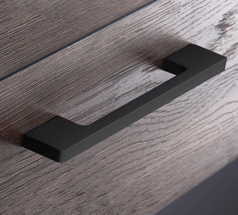 Alloy Minimalist Cabinet Pulls & Knobs - Brushed Gold Finish - Brass 224mm / 1pc