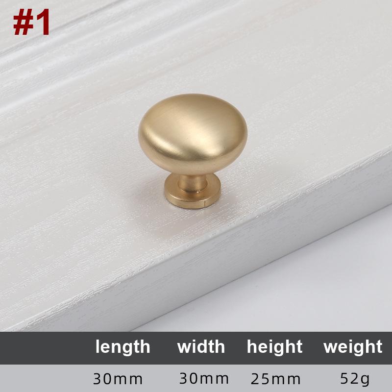 Alloy Minimalist Cabinet Pulls & Knobs - Chrome Finish for Cabinets - #2 Brass 96mm / 1pc