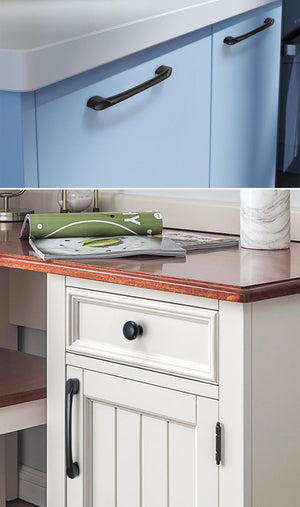 Alloy Minimalist Cabinet Pulls & Knobs - Matte Gold Finish Hardware - #2 Matte Gold 96mm / 1pc