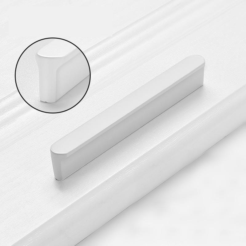 Alloy Minimalist Cabinet Pulls & Knobs - Matte Gold Finish Hardware - #3 Black 160mm / 1pc