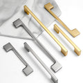 Alloy Minimalist Cabinet Pulls & Knobs - Matte Gold Finish Hardware - #1 Gold / 1pc