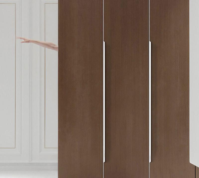 Alloy Minimalist Cabinet Pulls & Knobs - White Finish for Cabinets - 2800mm / 1pc