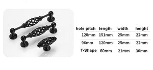 Alloy Ornate Cabinet Pulls & Knobs - Antique Bronze Finish Hardware - 96mm Bronze / 1pc