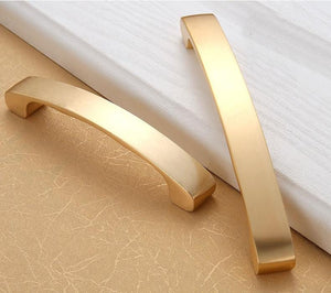 Alloy Ornate Cabinet Pulls & Knobs - Gold Finish for DIY Projects - #6 - 96mm / 1pc