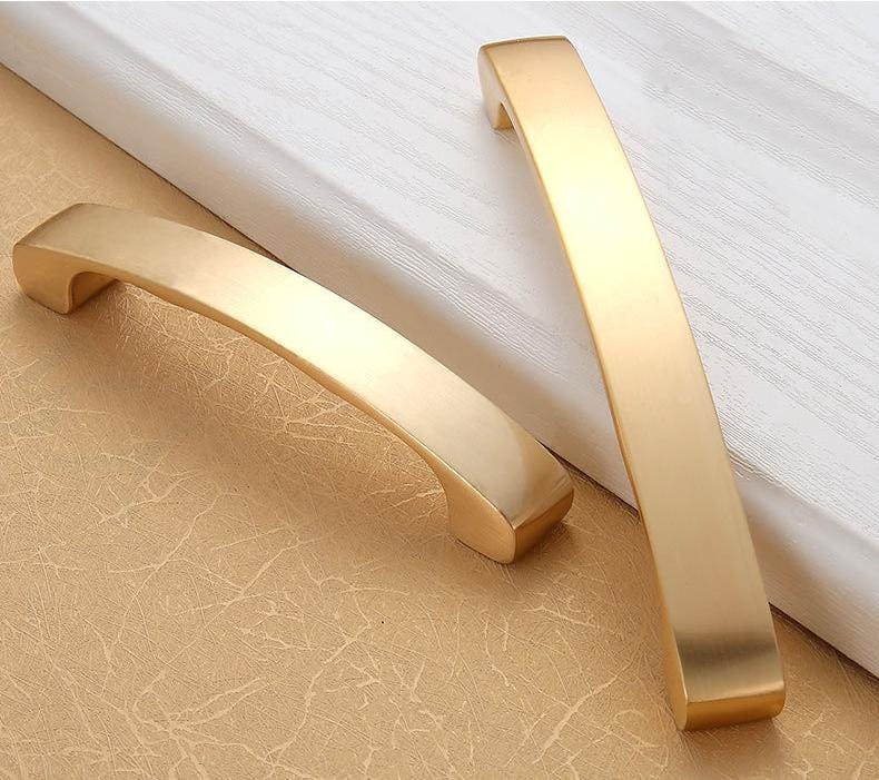 Alloy Ornate Cabinet Pulls & Knobs - Gold Finish for DIY Projects - #6 - 96mm / 1pc