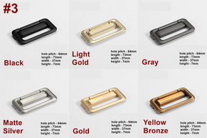 Alloy Square Flush Cabinet Pulls - Light Gold Finish for Cabinets - #1 Gold 32mm / 1pc