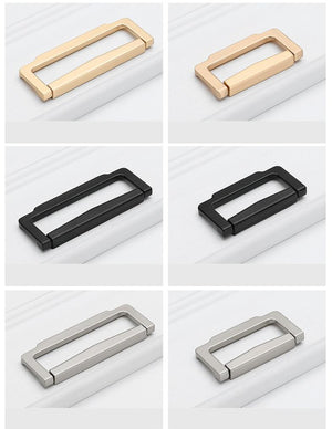 Alloy Square Flush Cabinet Pulls - Light Gold Finish for Cabinets - #2 Gold 32mm / 1pc