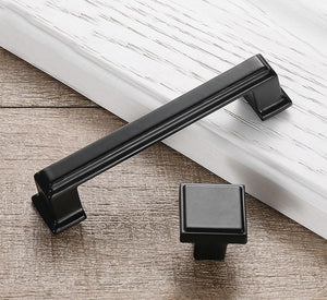Alloy Vintage Cabinet Pulls & Knobs - Black Finish for Wardrobes - #8 - 96mm / 1pc