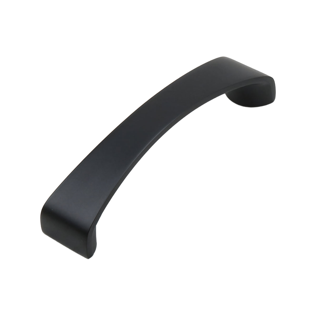 Black arched flat bar pull, 96 mm, option No. 1.