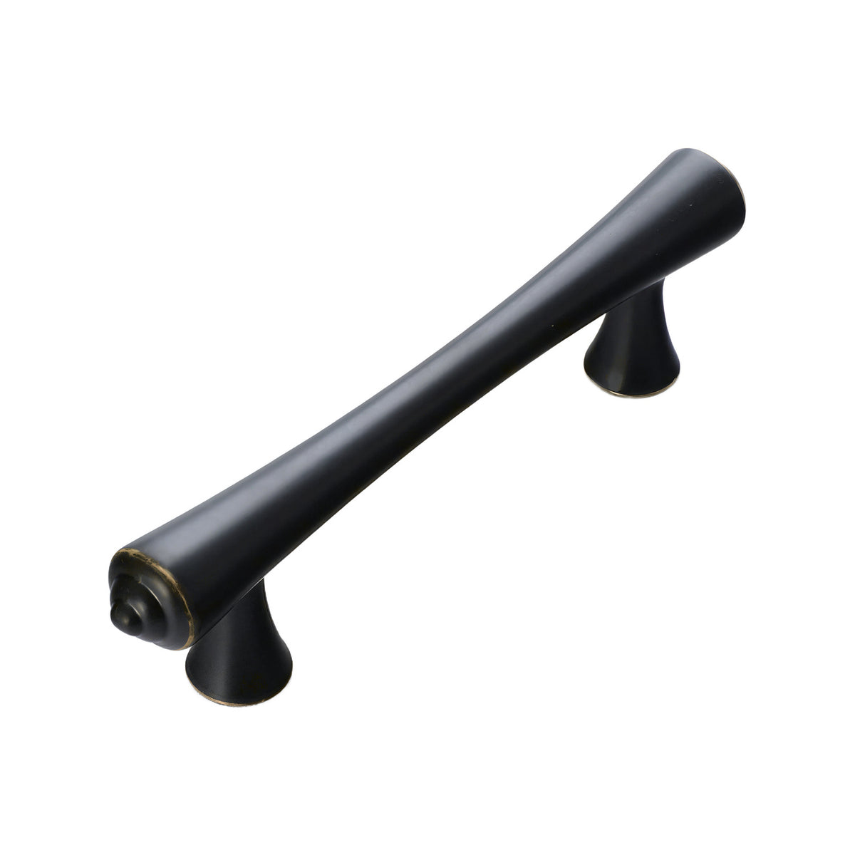 Black bronze tapered bar pull, 96 mm.