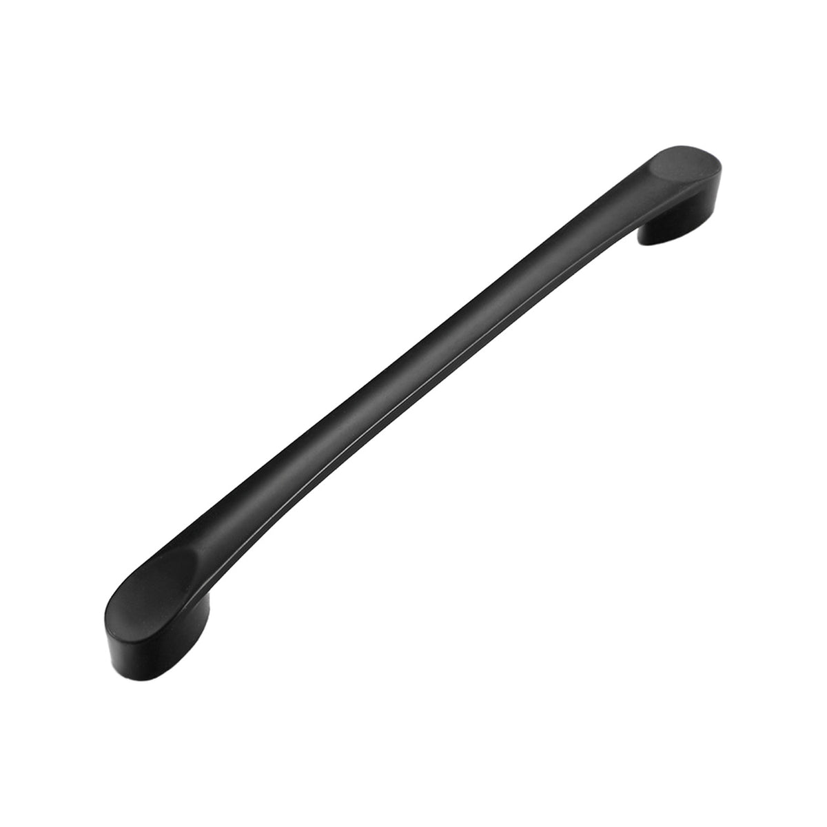 Black slim straight bar pull with rounded ends, 192 mm, option No. 11.