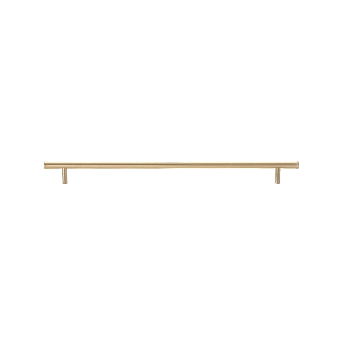 Slender gold-tone bar pull with straight posts, 320 mm, option No. 8.