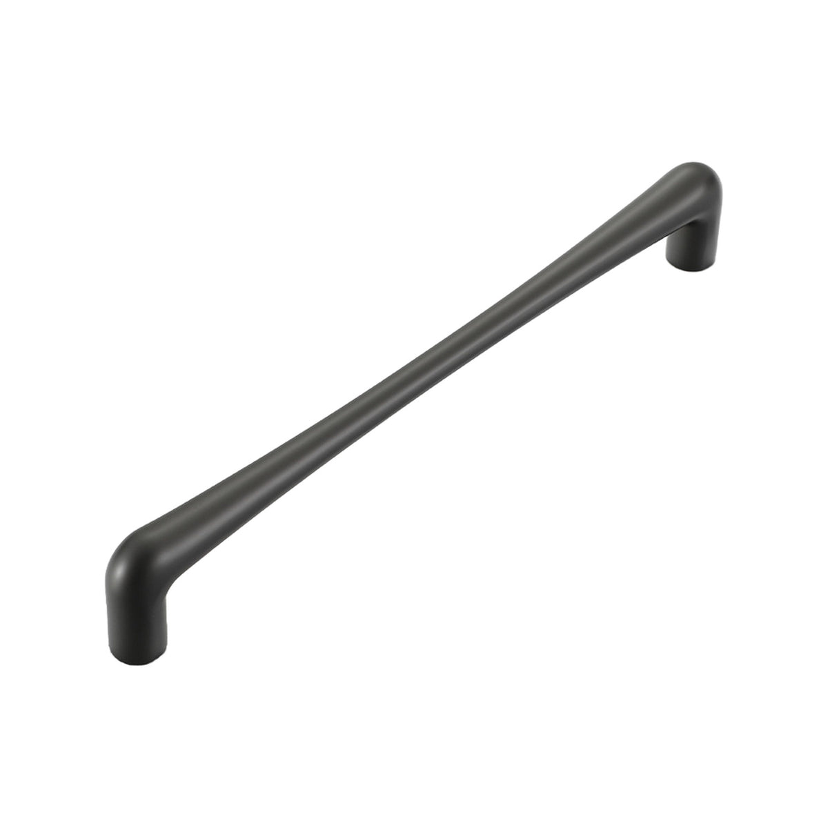 Matte gray rounded bar pull, 192 mm, option No. 2.