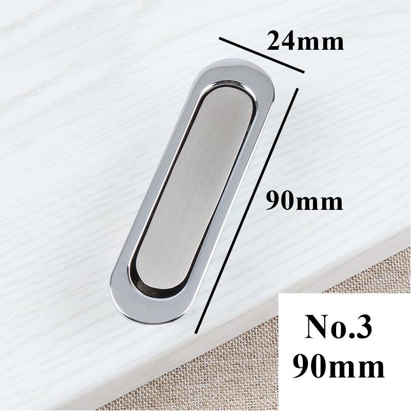 Brass Floral Door Knocker Ring Pulls - Steel Finish for Wardrobes - view 7