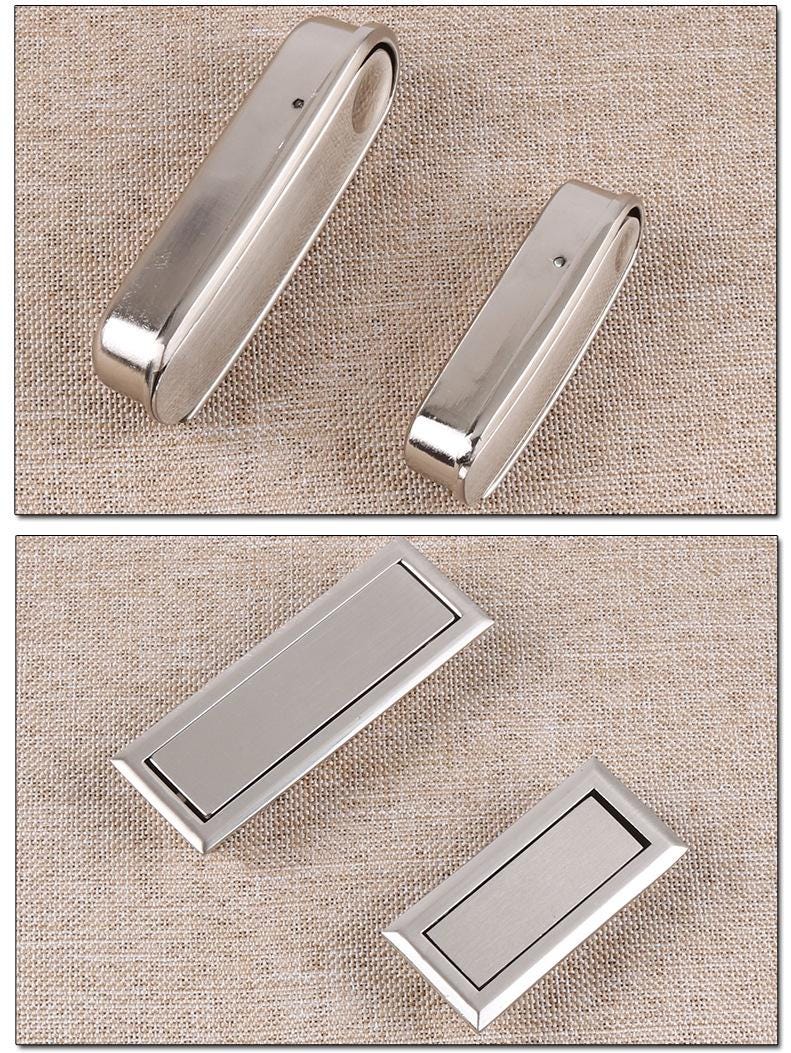 Brass Floral Door Knocker Ring Pulls - Steel Finish for Wardrobes - view 8