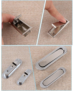 Brass Floral Door Knocker Ring Pulls - Steel Finish for Wardrobes - view 10