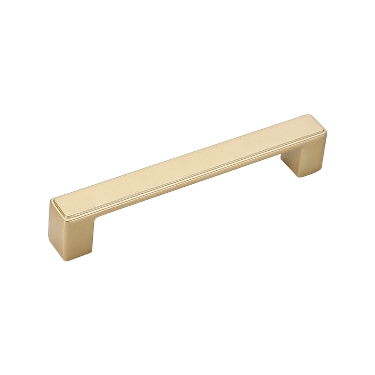 Metal cabinet bar pull, 128 mm gold.
