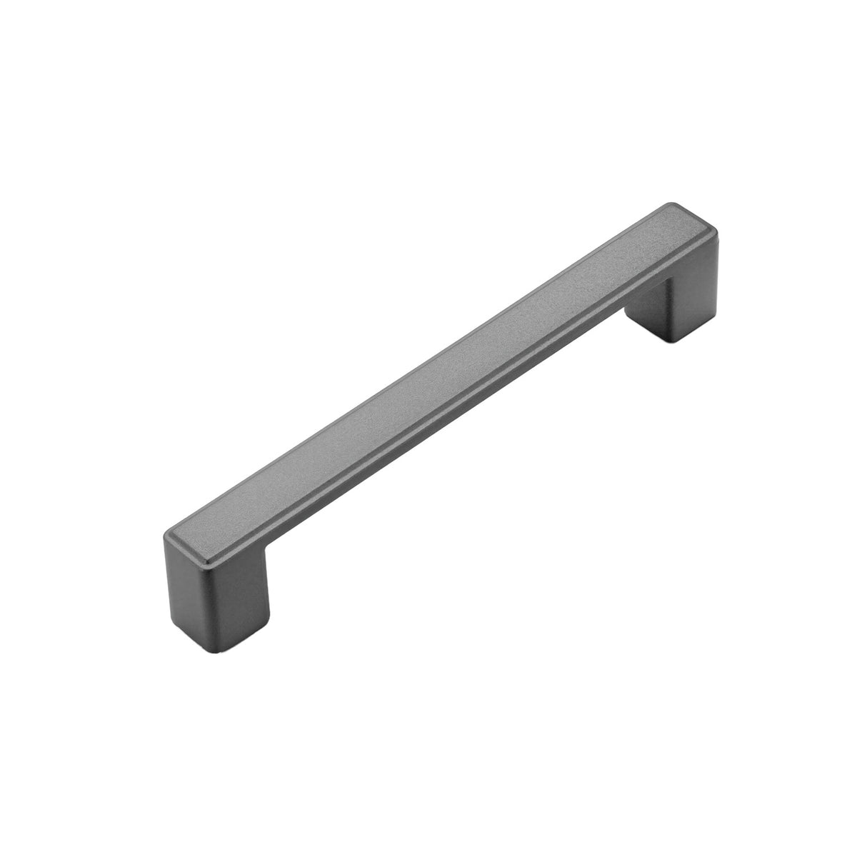Metal cabinet bar pull, 128 mm gray.